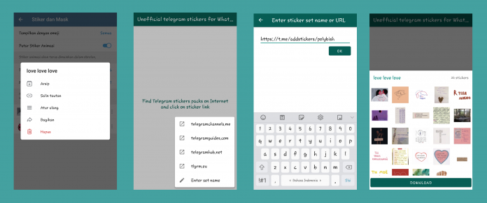 2 Cara Memindahkan Stiker Telegram ke WhatsApp dengan Mudah2 Cara Memindahkan Stiker Telegram ke WhatsApp dengan Mudah 2 Cara Memindahkan Stiker Telegram ke WhatsApp dengan Mudah2 Cara Memindahkan Stiker Telegram ke WhatsApp dengan Mudah