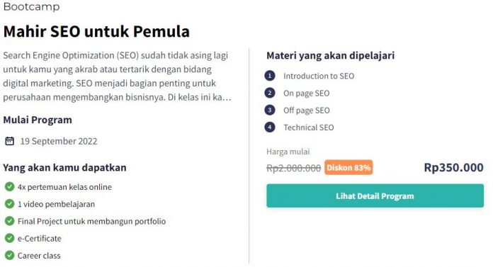 Review Bootcamp SEO di Skill Academy Camp